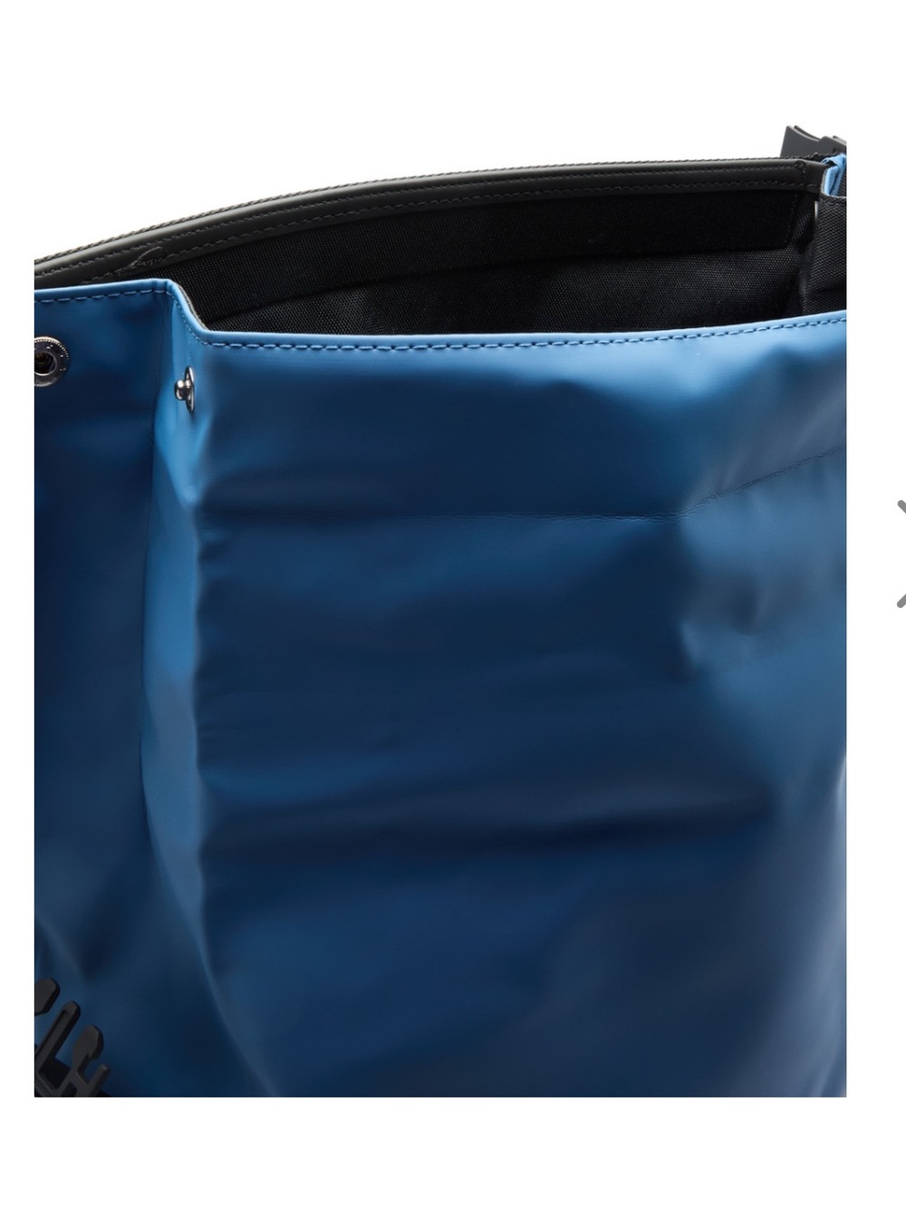 NWT RAINS Trail Roll-Top Backpack W3 Waterproof Color is Blue with Black Accents - Picture 5 of 12